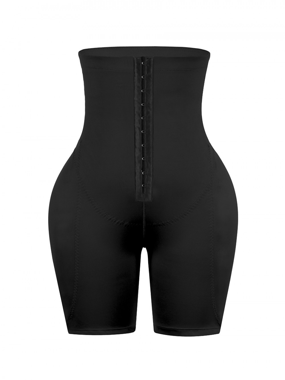 Black High Waist Padded Hip Shapewear Shorts Wholesale Online