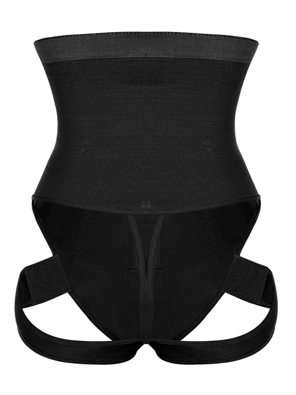 Black High Waist Butt Lifter With 2 Side Straps Body Shapewear