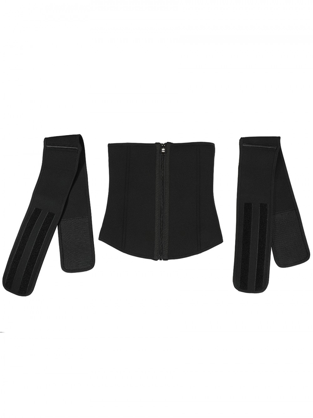 Black Neoprene Waist Trainer Big Size Detachable Belts Waist Control