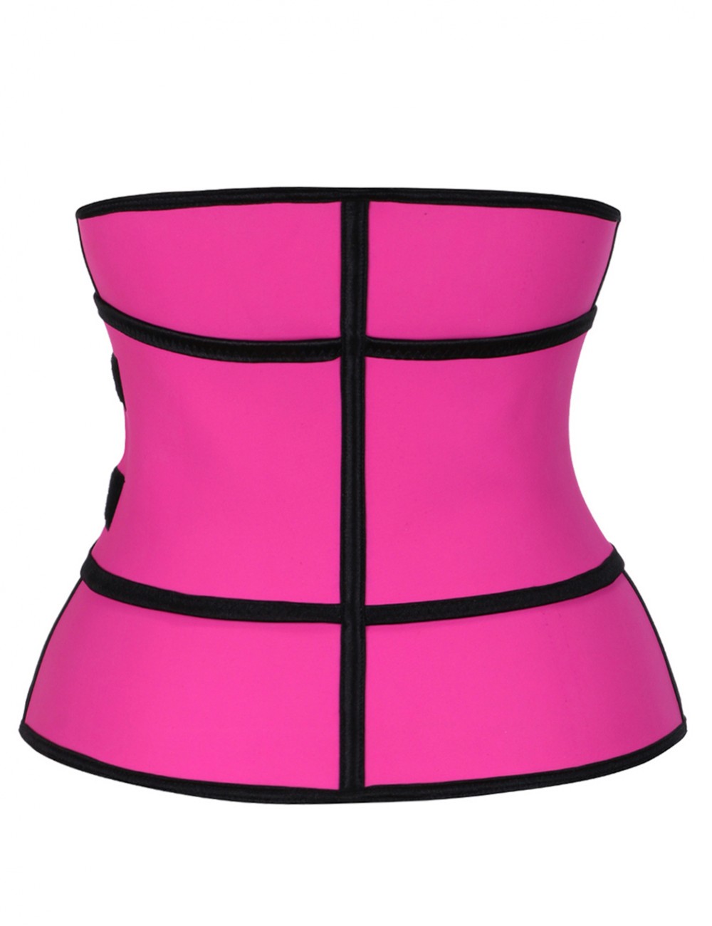 Rose Red Queen Size Latex Waist Trainer With Zipping Custom Logo