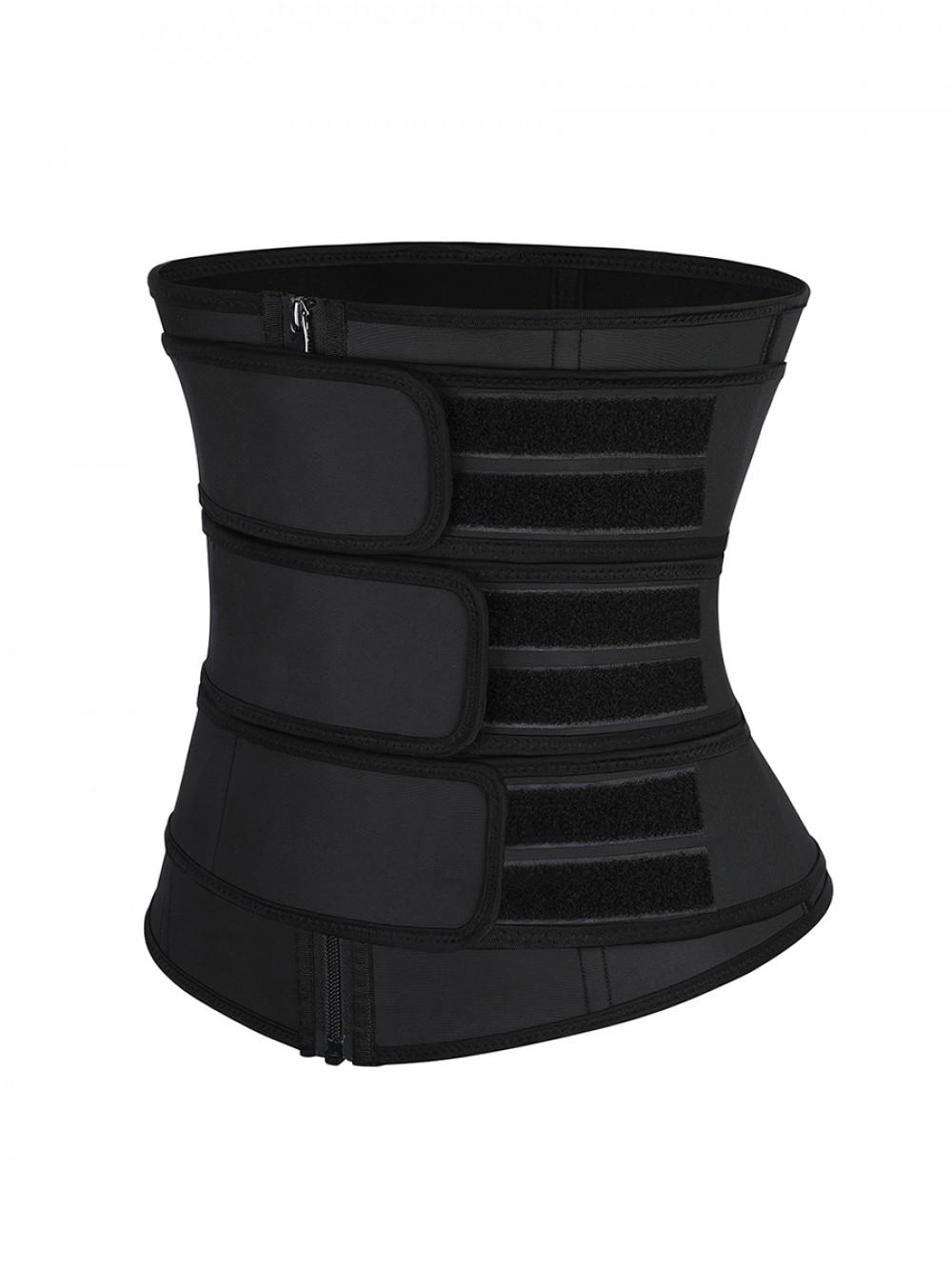 Black Plus Size Detachable Three Belts Latex Waist Trainer Custom Logo