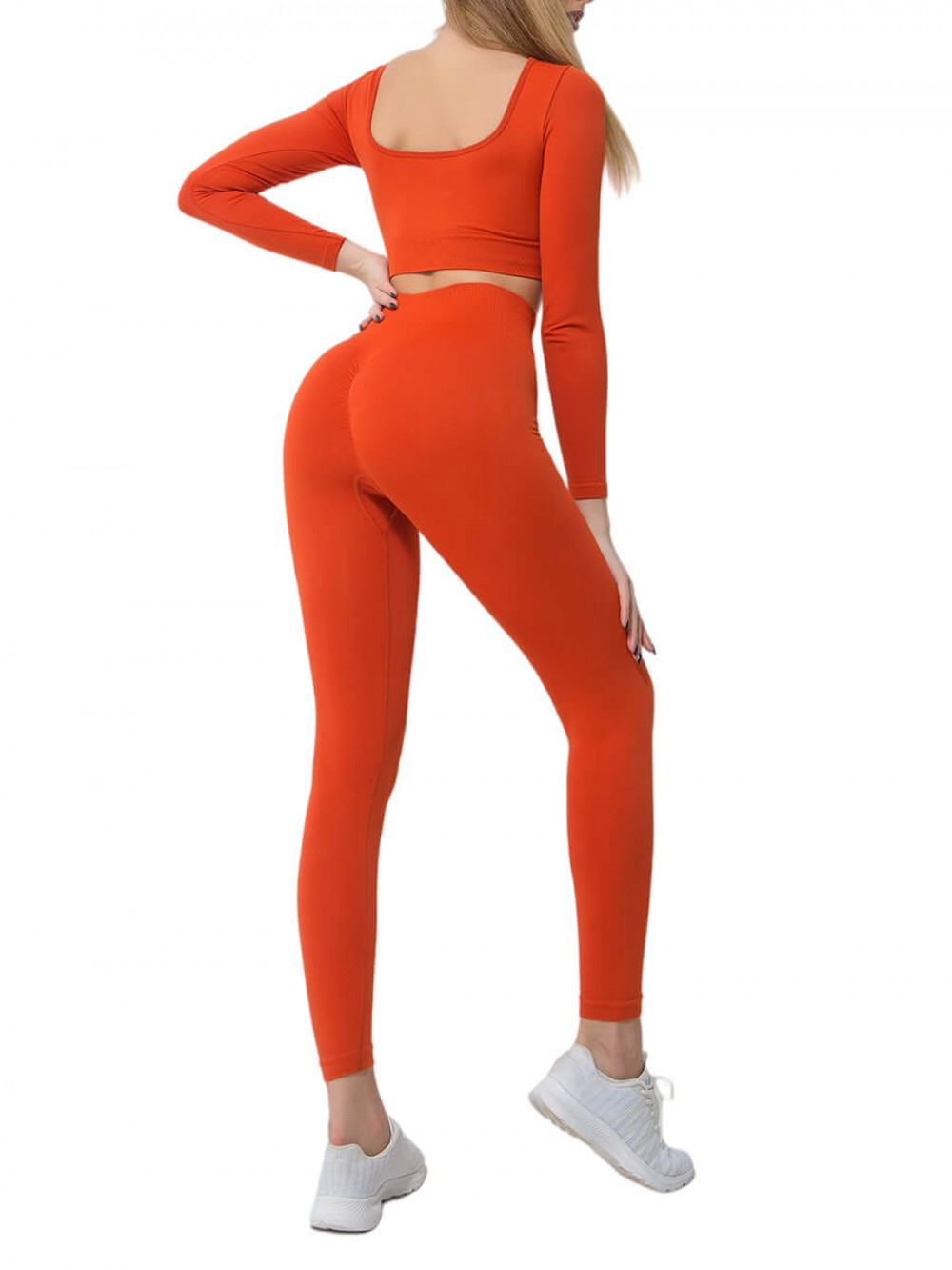 Red Seamless Stylish Ultra Stretchy Workout Activewear