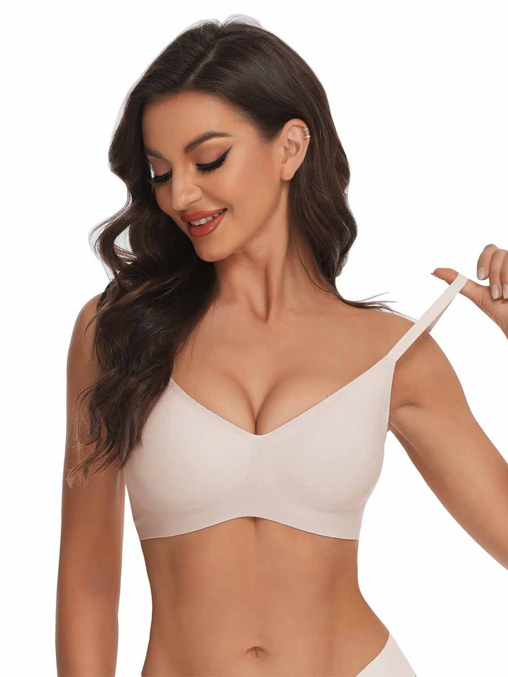 Nude High Quality Understated Luxurious Seamless Bra Superior Comfort