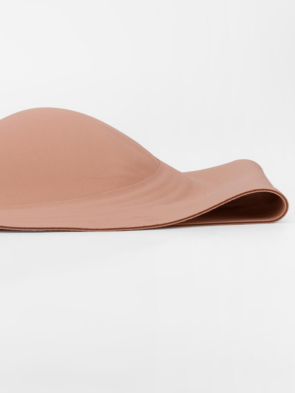 Adjustable Wide Strap Wireless Bra W Jelly Strip Half Fixed Cups