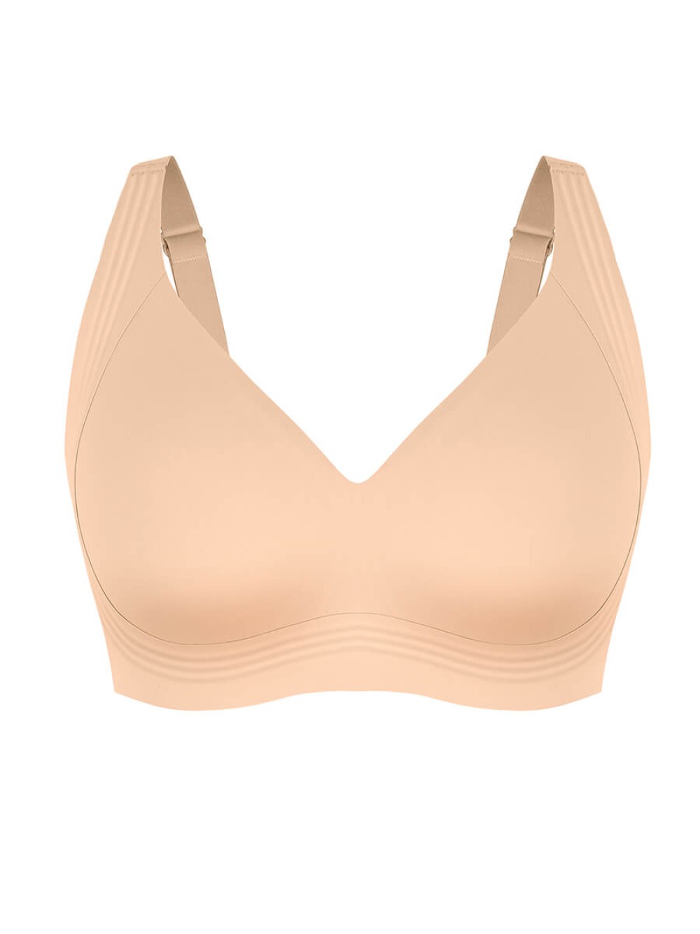 Daily Multi Wear Wireless Bra W Jelly Strip Lift 4 Row Adjustable Back