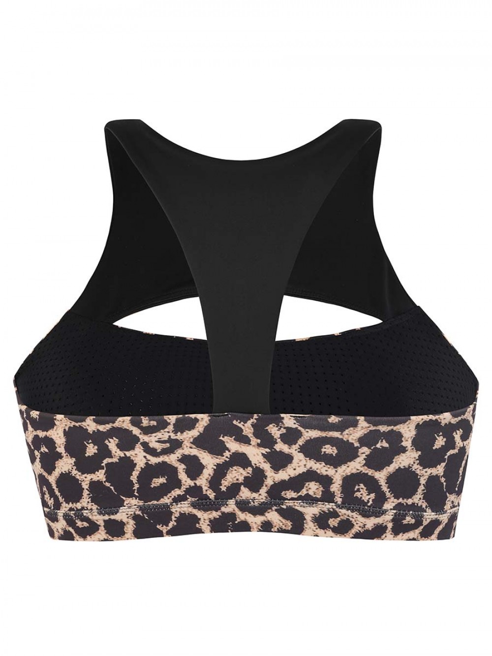 2022 New Design Leopard Print Elasticity Knit Women Yoga Bra