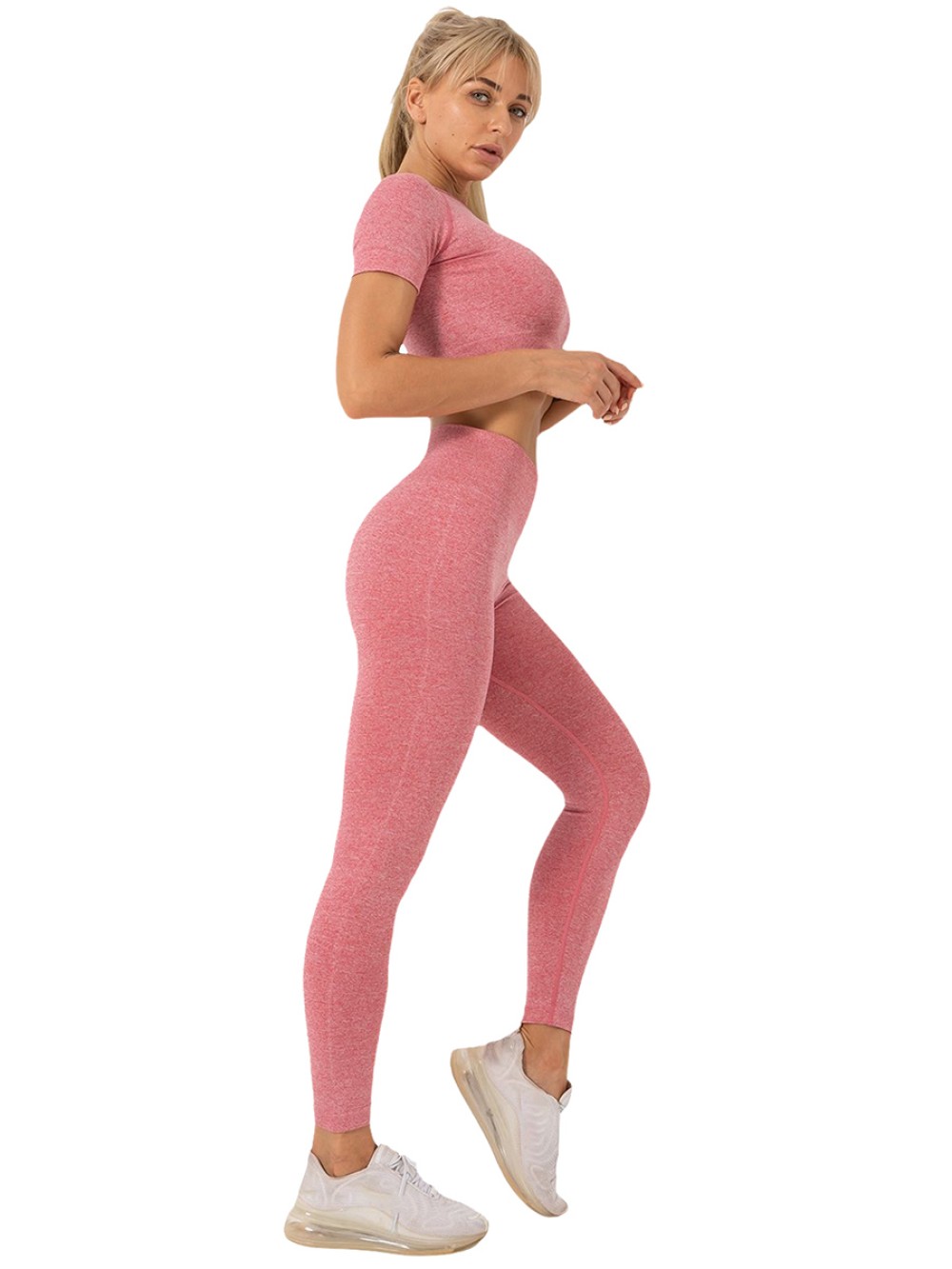 Two Pieces Women Seamless Gym Fitness Sets