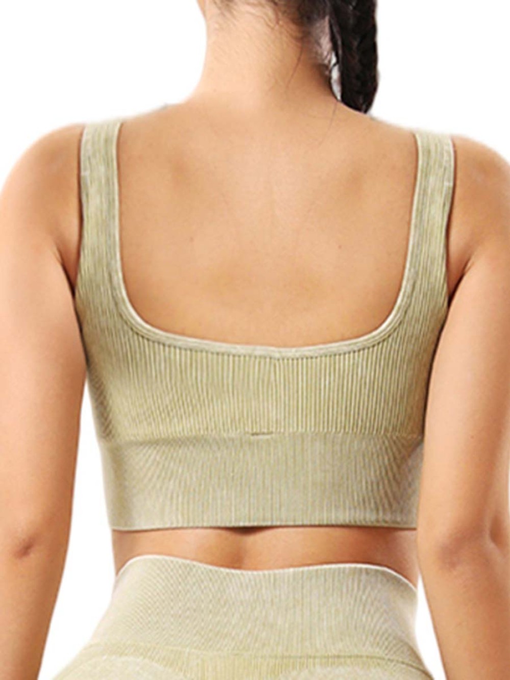 Wholesale Fitness Women Seamless Knitted Wide-strap Bra