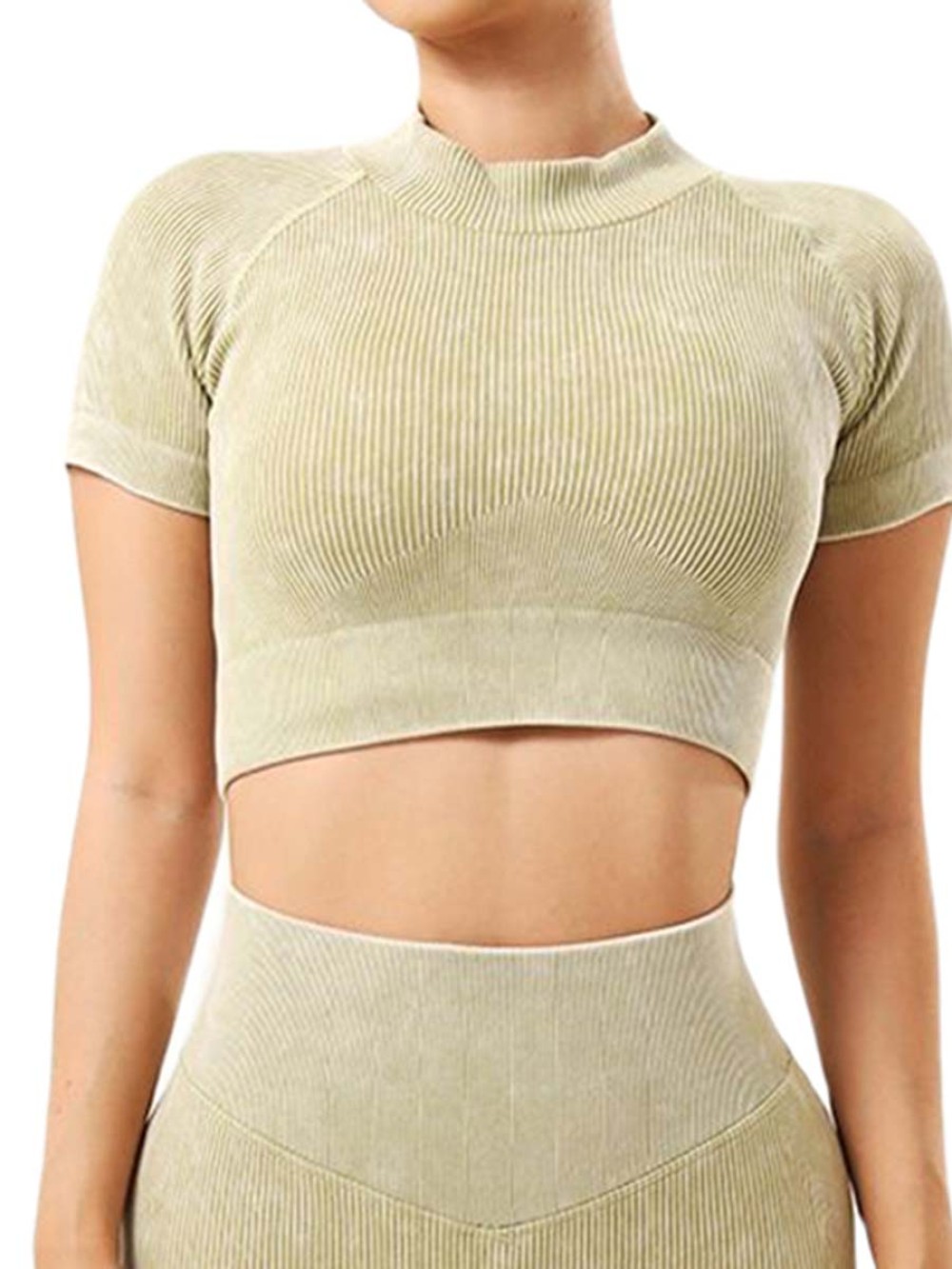 Wholesale Custom Slimming Fitness High Waist Women Seamless Yoga Crop Tops