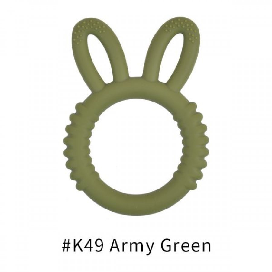 High Volume Customized Silicone Baby Rabbit Design Teether
