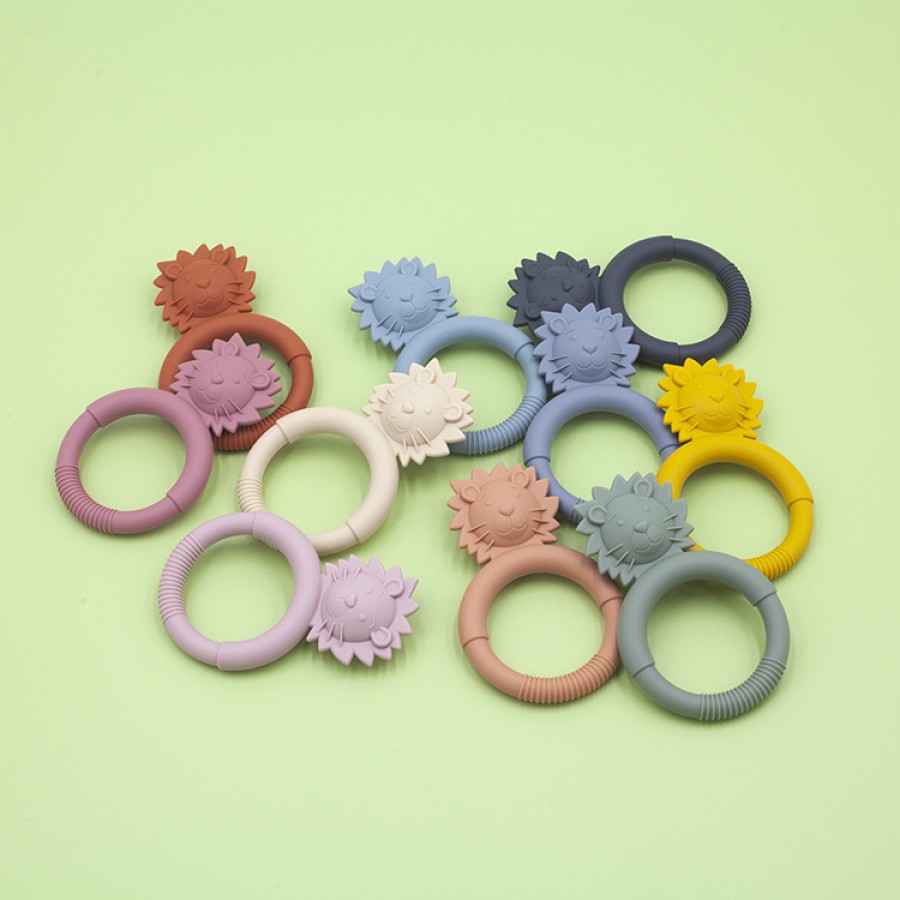 Animal shaped small silicone baby teether