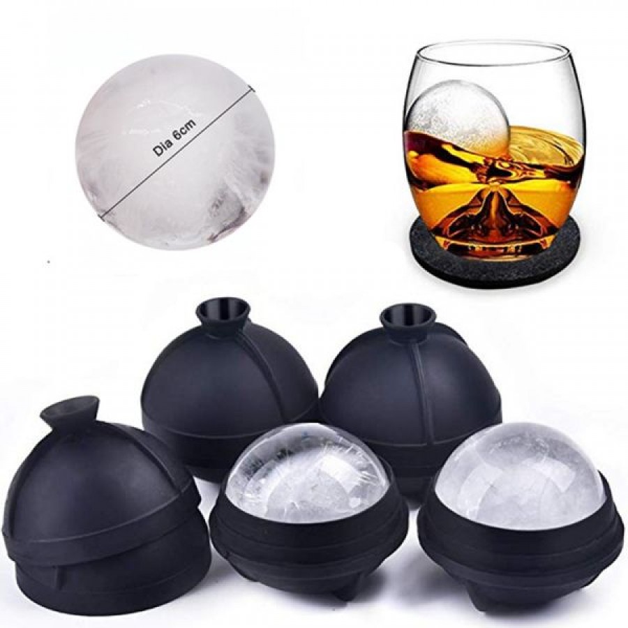 Hot Leak-Proof BPA Free Silicone Sphere Ice Cube Mold for Whisky