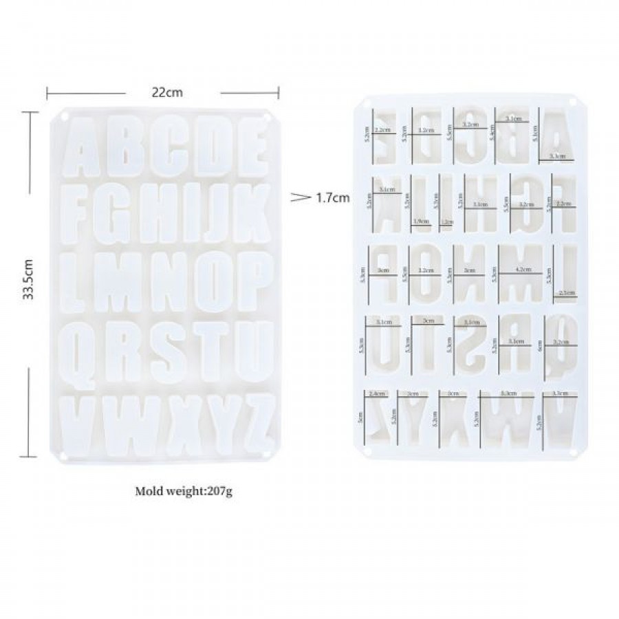 Alphabet silicone ice tray (26 letters)