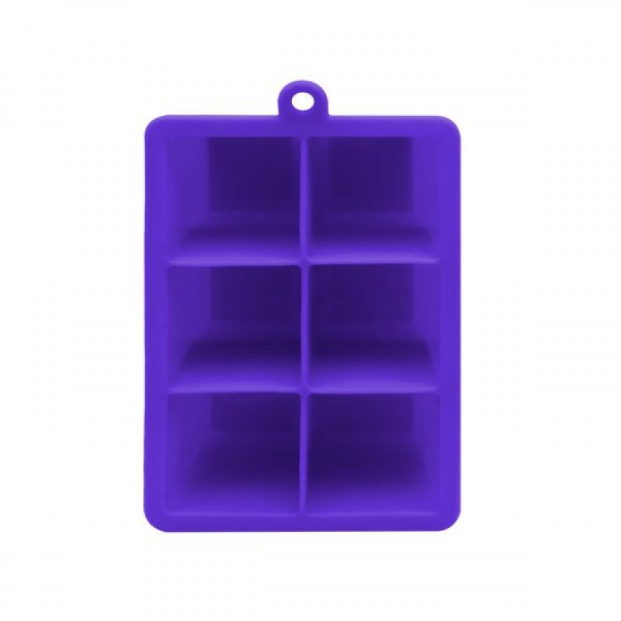 6 grid square silicone ice tray