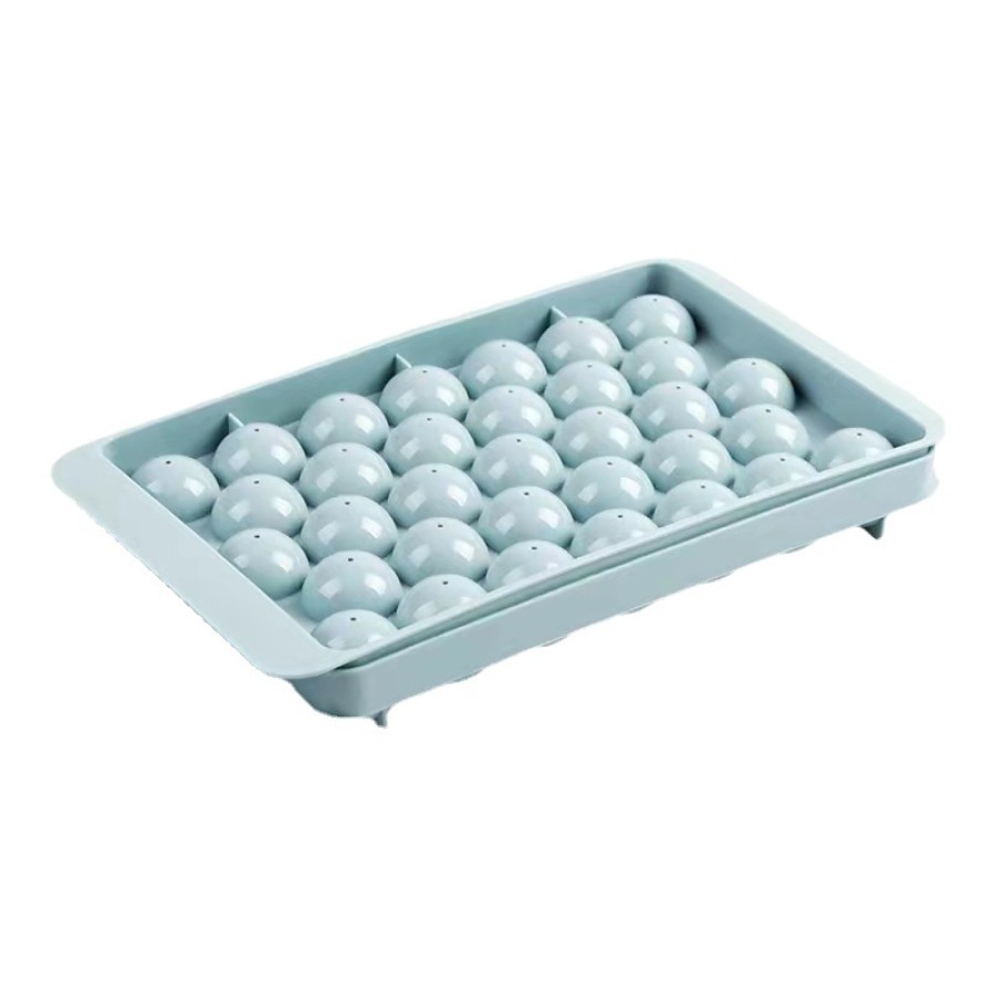 Round silicone ice compartment with lid