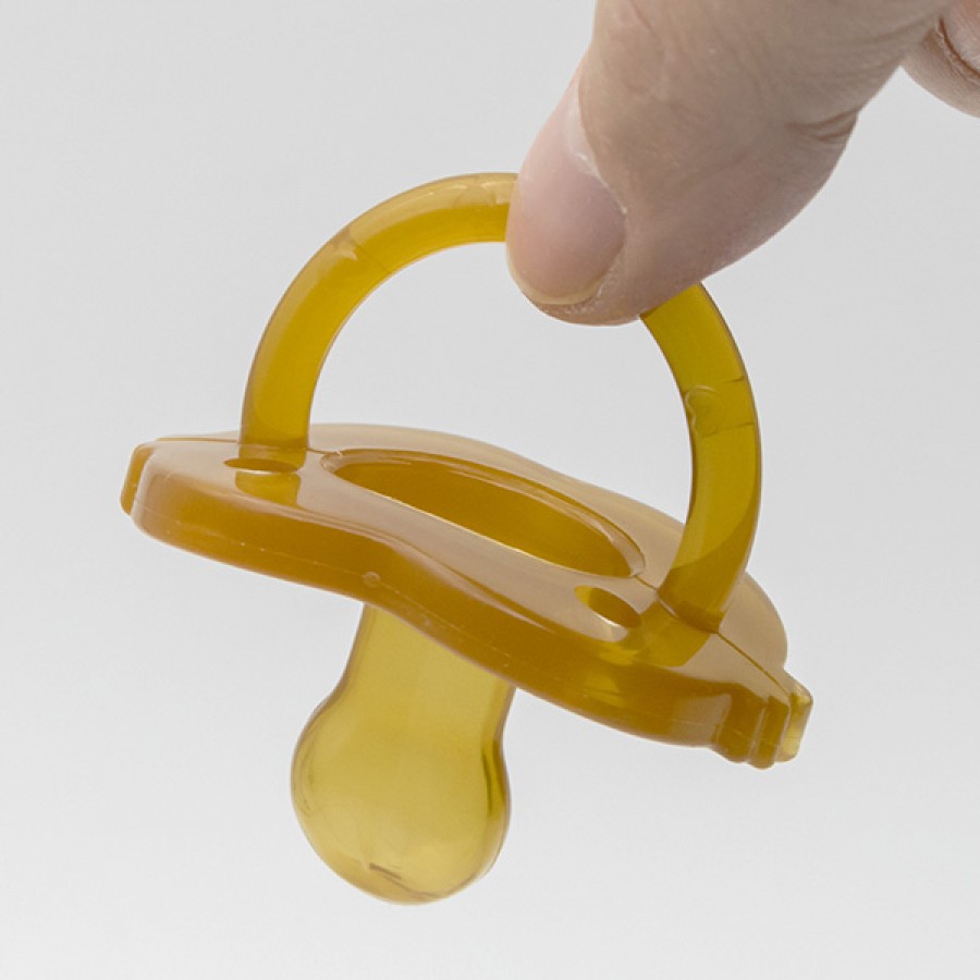 Silicone soft flat pacifier