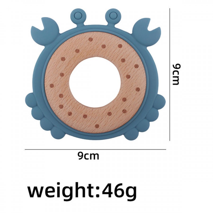 Hot-selling Silicone Animal Beechwood Teether