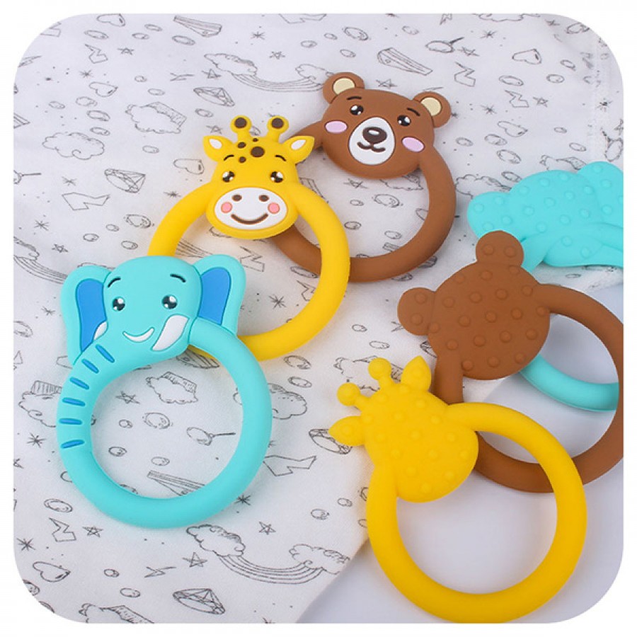 Silicone Animal Teether Ring