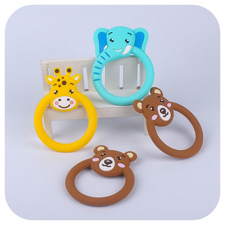 Silicone Animal Teether Ring