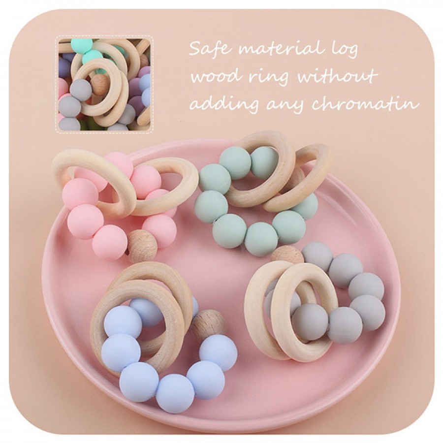 Silicone Bead Teether Ring