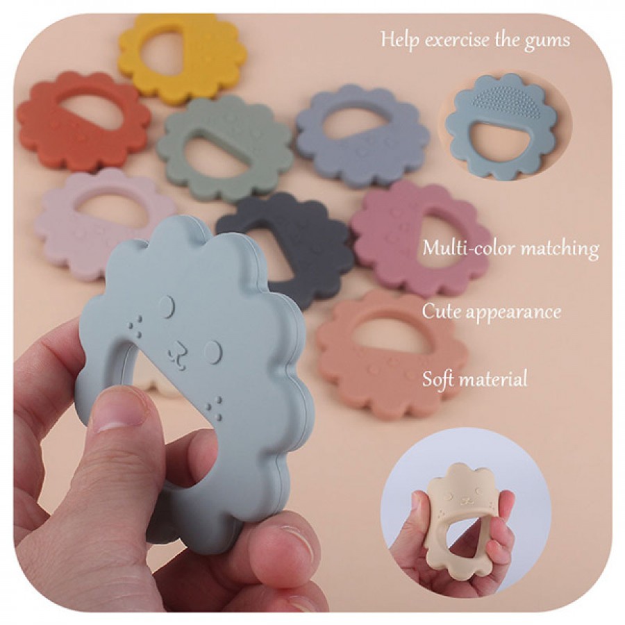 Cartoon Little Lion Silicone Baby Teether Toy