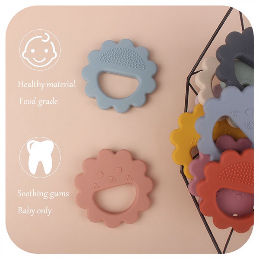 Cartoon Little Lion Silicone Baby Teether Toy