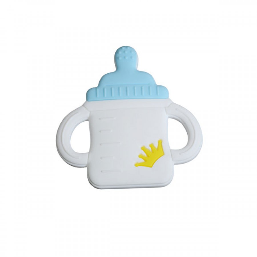 Hot Wholesale Custom Bulk BPA Free Silicone Baby Bottle Shape Baby Teether