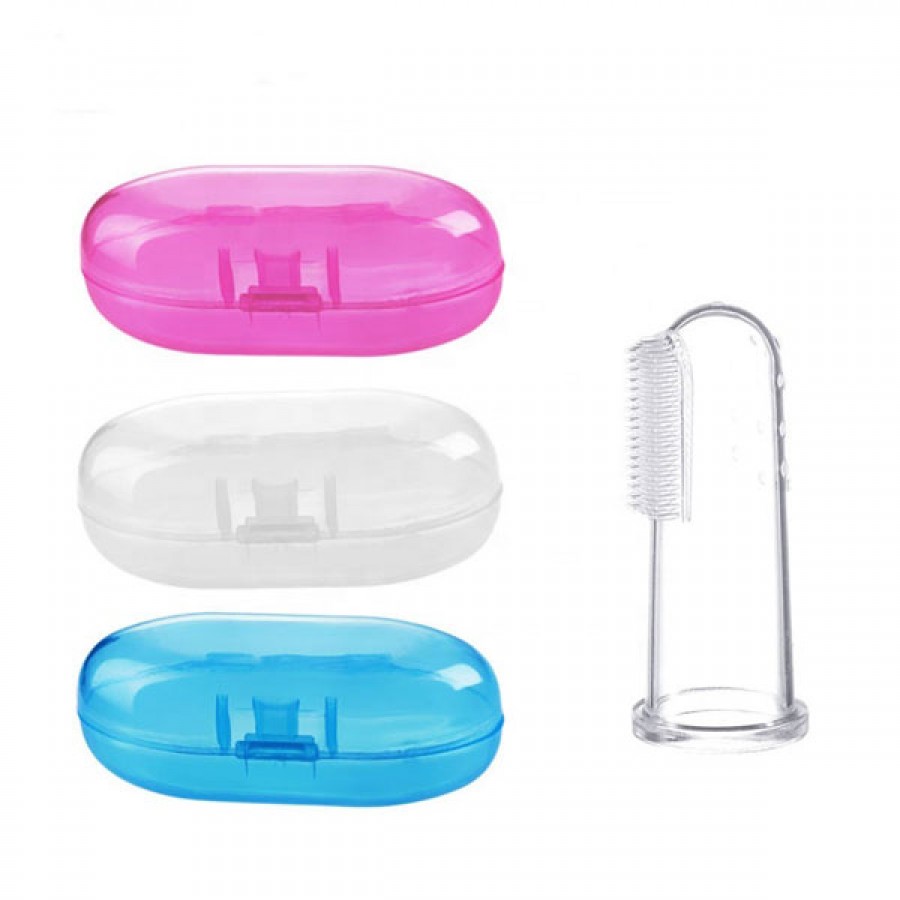 Popular BPA Free Silicone Baby Finger Toothbrush Supplier