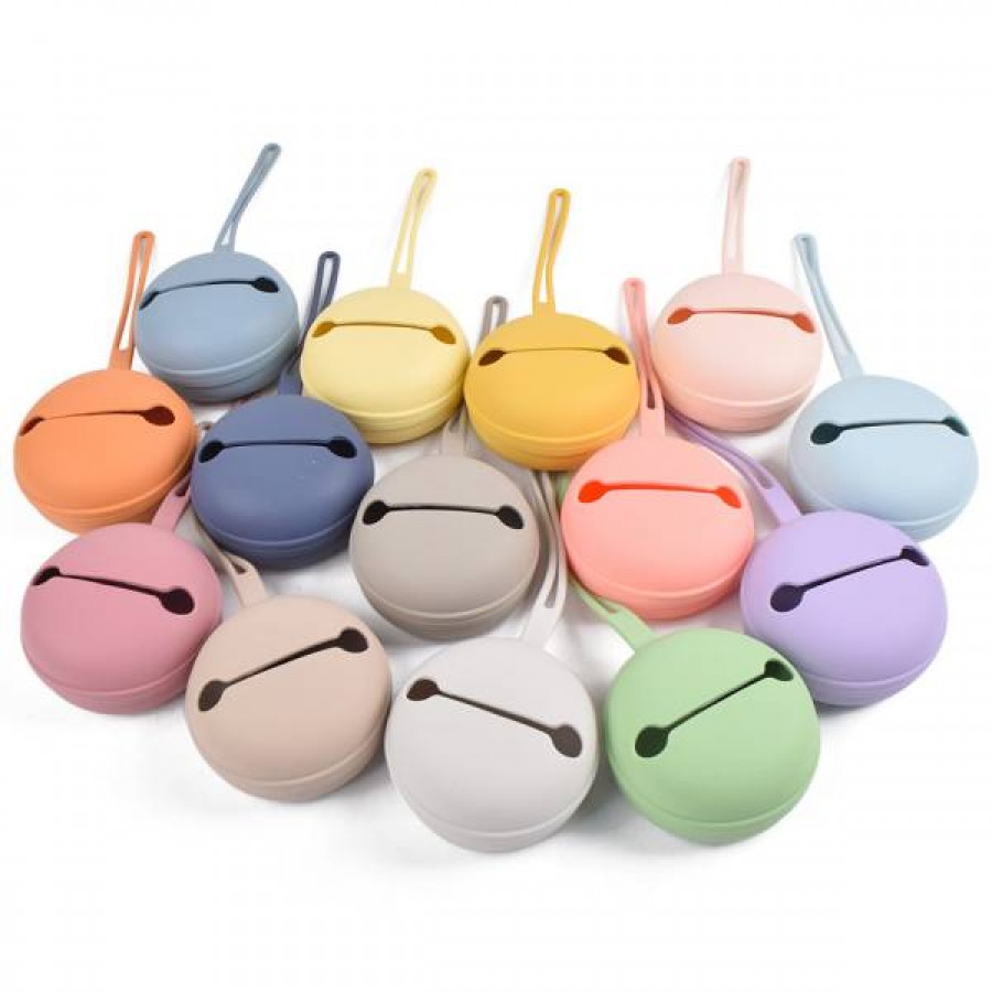 Colorful Silicone Baby Pacifier Storage Bag