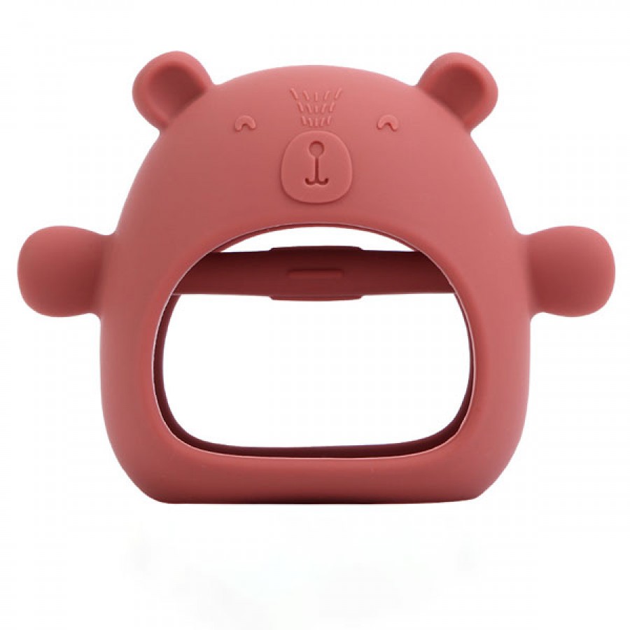 Top Quality BPA Free Food Grade Silicone Baby Bear Shape Teether
