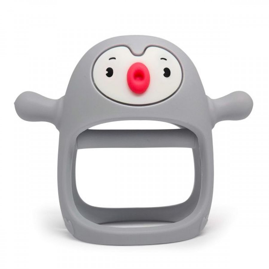 Hot Sale BPA Free Food Grade Silicone Baby Penguin Shape Teether