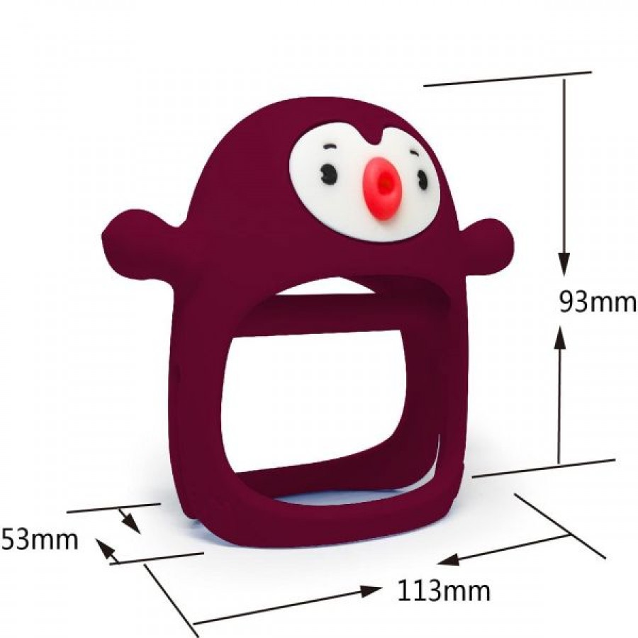 Penguin Shape Silicone Baby Teether