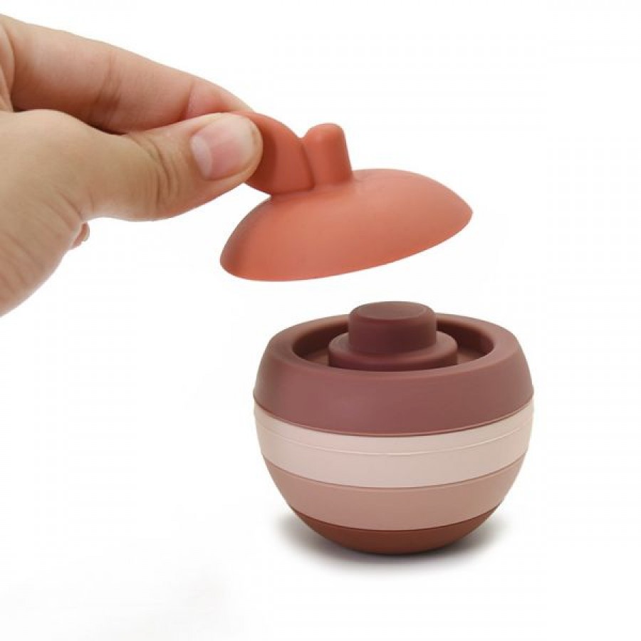 Apple-Shaped Silicone Baby Stocking Toy