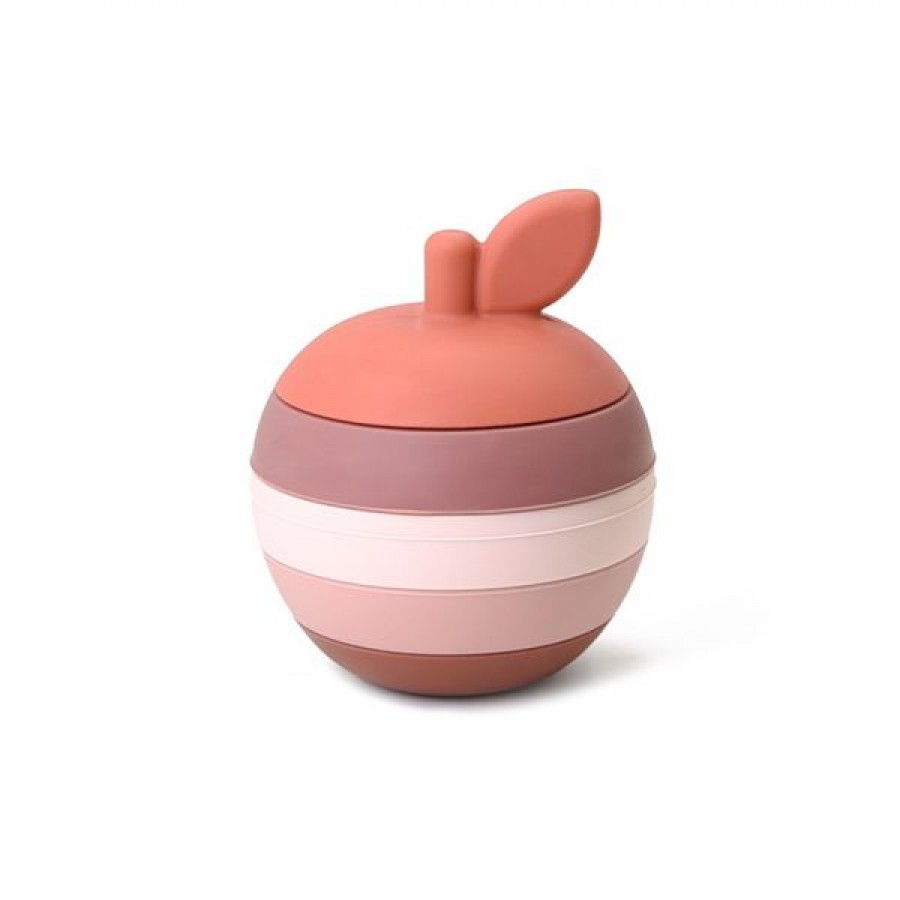 Apple-Shaped Silicone Baby Stocking Toy