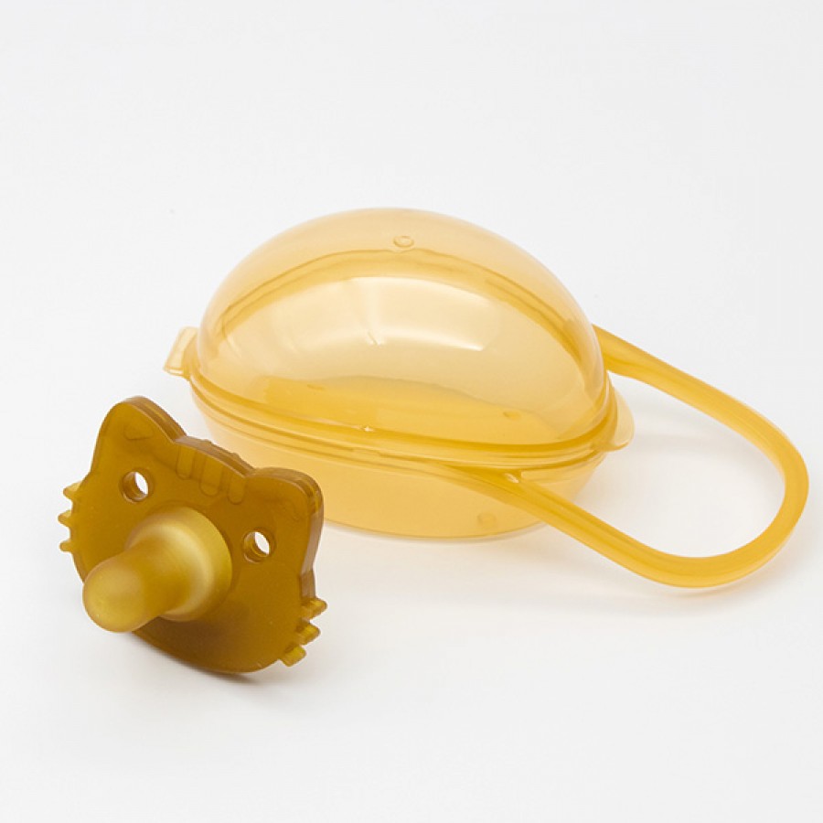 Silicone soft round pacifier
