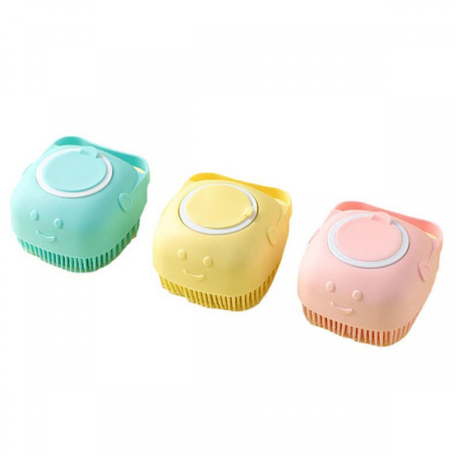 Custom Bulk Soft Non-toxic Silicone Baby Bath Brush