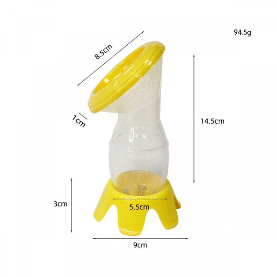 New Food Grade SIlicone Manual Breast Milk Pump with Suction Base