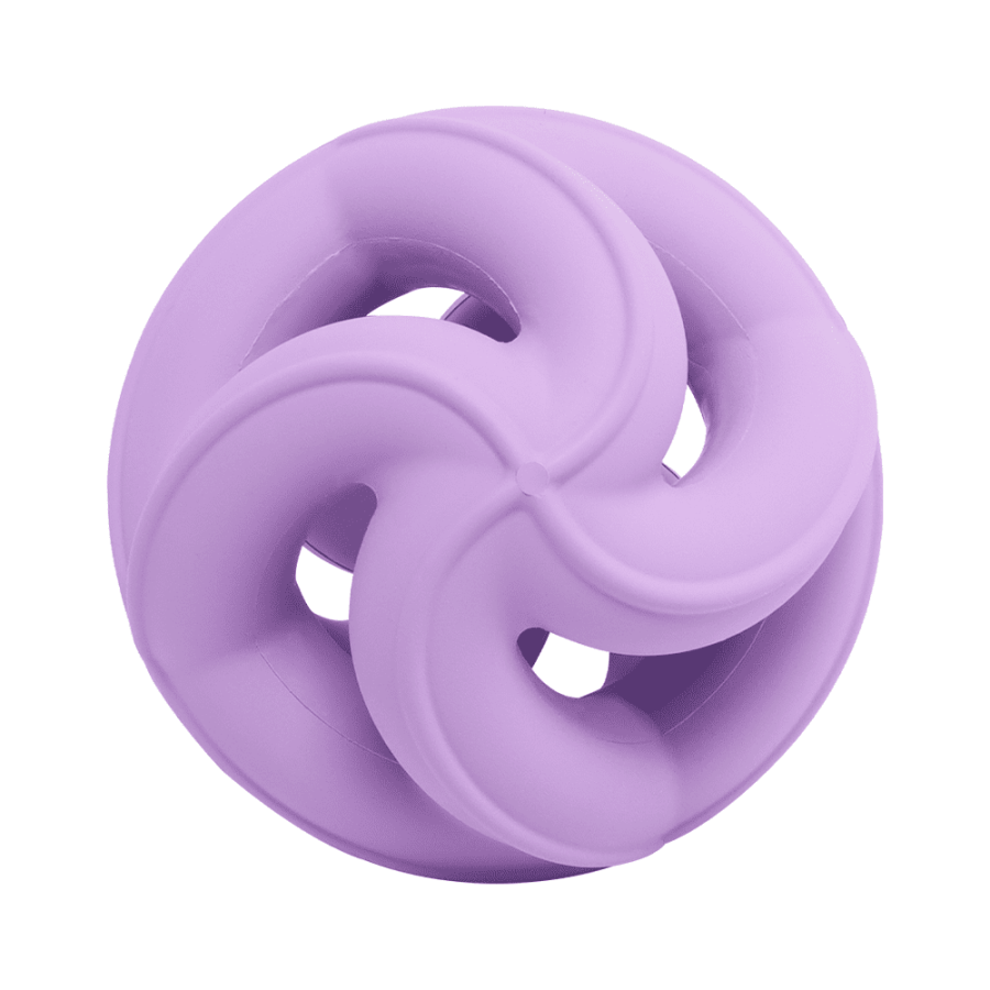 Pet natural rubber ball chewing toy