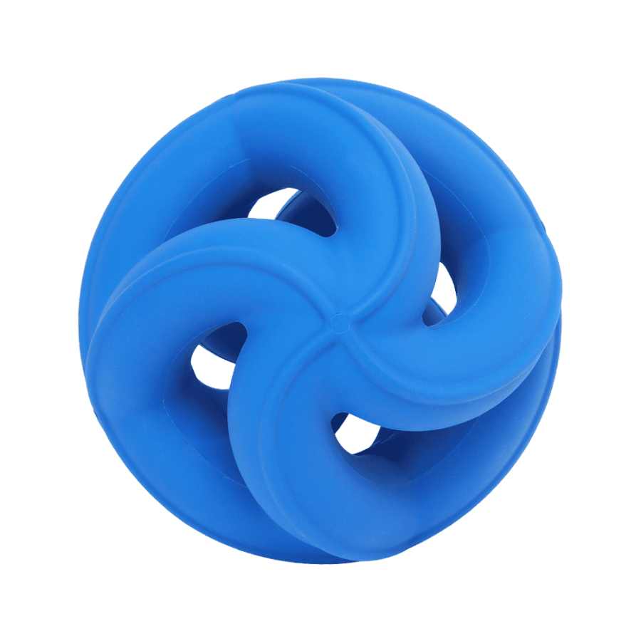 Pet natural rubber ball chewing toy