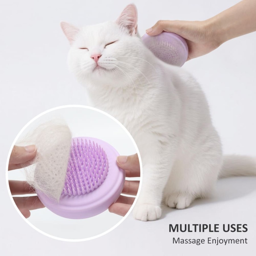 Double-sided pet bath brush (Morandi color)