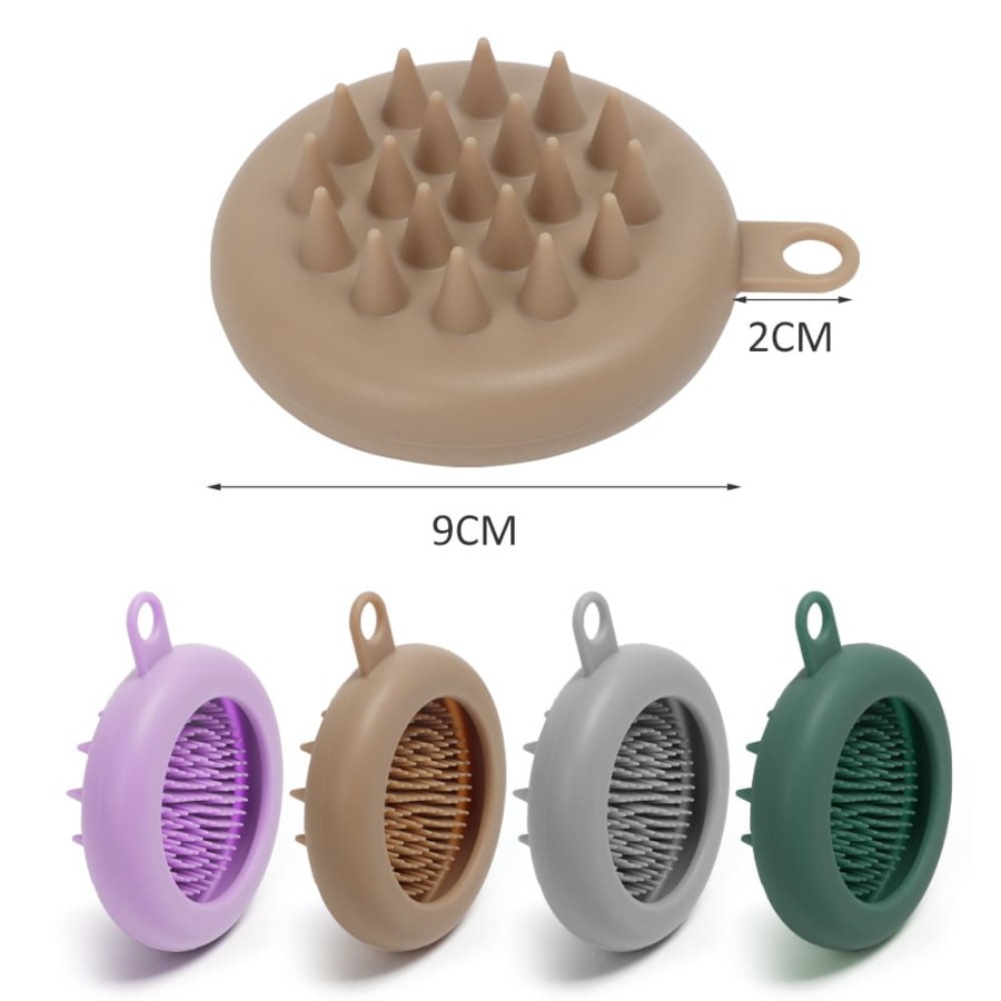 Double-sided pet bath brush (Morandi color)