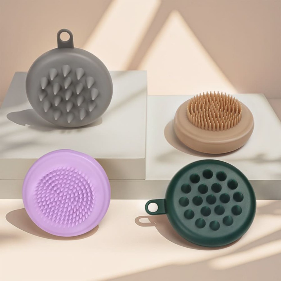 Double-sided pet bath brush (Morandi color)