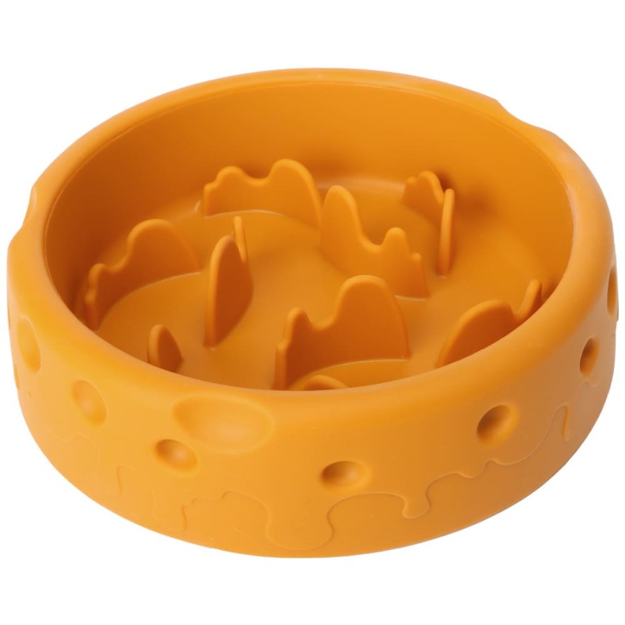 Cheese Slow Feeder Dog Bowl