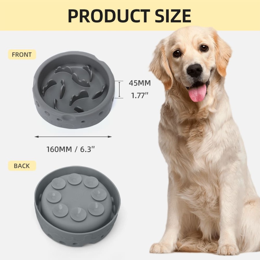 Cheese Slow Feeder Dog Bowl