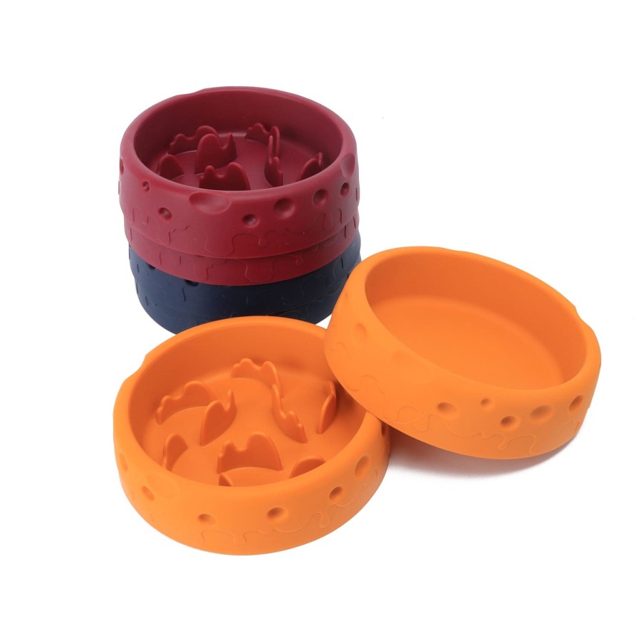 Cheese Slow Feeder Dog Bowl