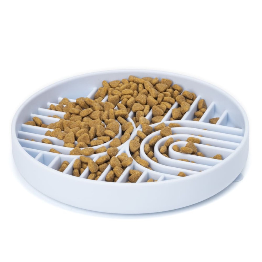 Pastel Maze Slow Feeder Dog Plate