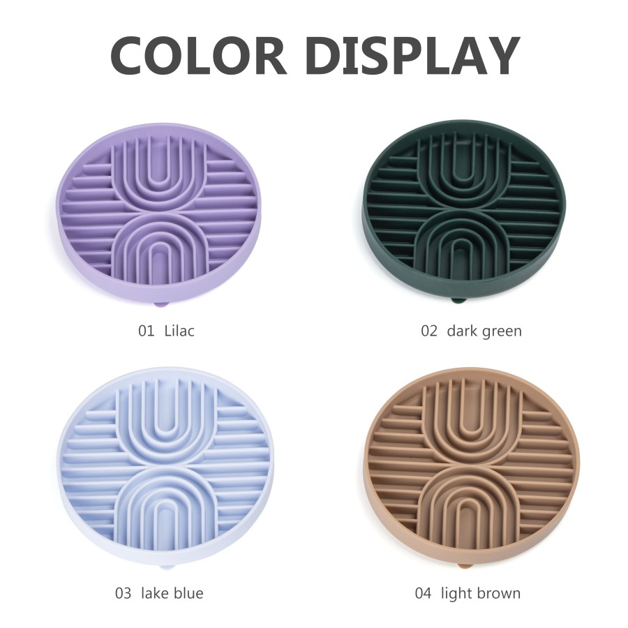 Pastel Maze Slow Feeder Dog Plate