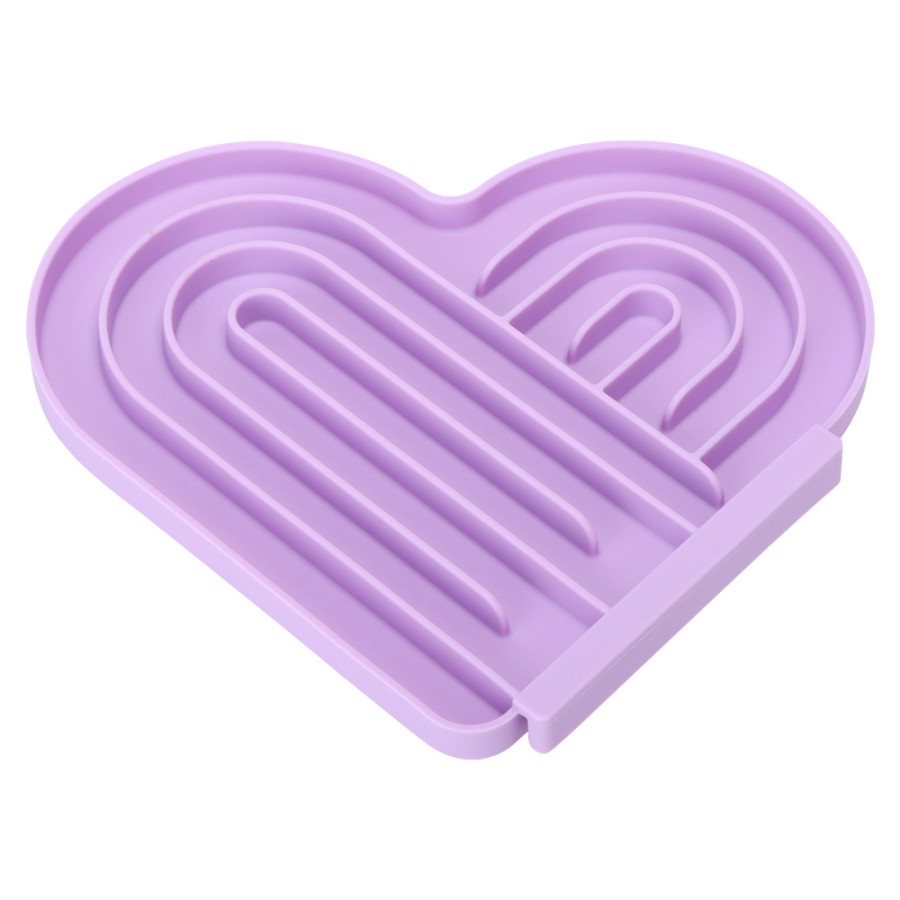 Four-leaf Clover Textured Dog Slow Feeder Mat