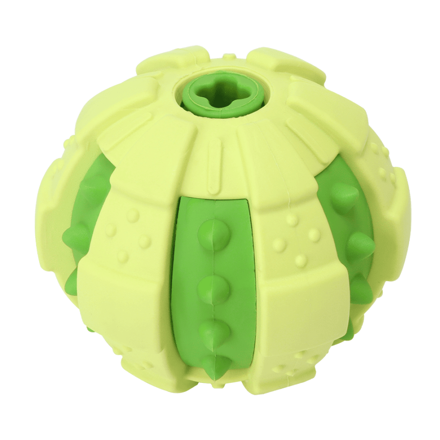 Green Dog Chew Ball Rubber Toy