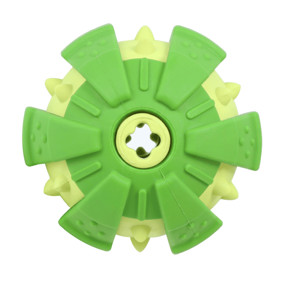 Green Dog Chew Ball Rubber Toy